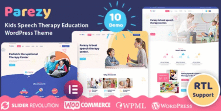 Parezy – Kids Speech Therapy Education WordPress Theme