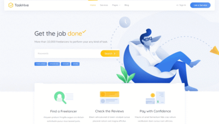 TaskHive – Freelance Marketplace WordPress Theme