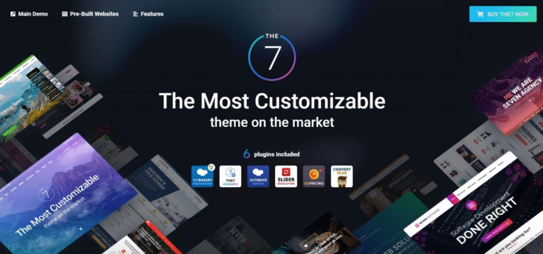 The7: Lo último en temas de WordPress para WPBakery