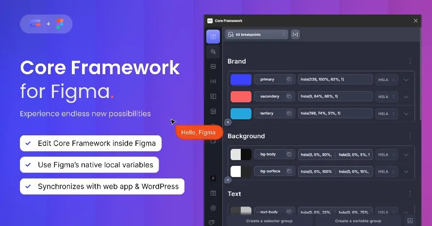 Core Framework for Figma