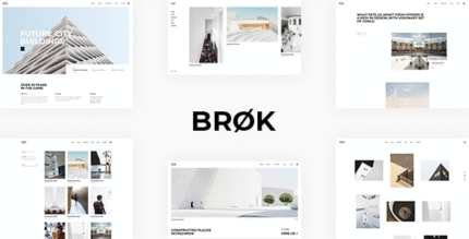 Brøk : Thème WordPress d'architecture moderne