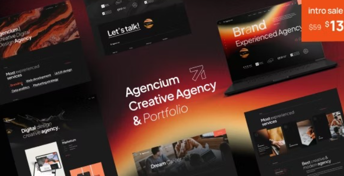 Agencium | Creative Agency & Portfolio WordPress Theme