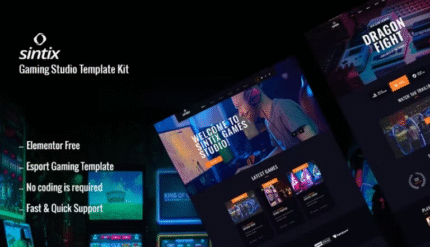 Sintix – Gaming Studio Elementor Template
