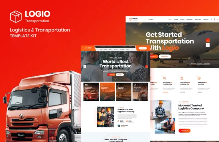 Logio – Logistics & Transportation Elementor Template