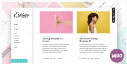 Eskimo – Minimal Personal WordPress Blog & Shop Theme