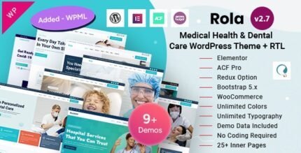 Rola – Medical Health & Dental Care Elementor WordPress Theme