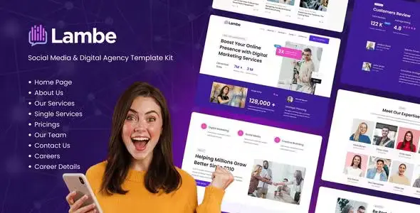Lambe Digital Marketing Elementor Template Kits