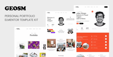 Geosm – Personal Portfolio Elementor Template