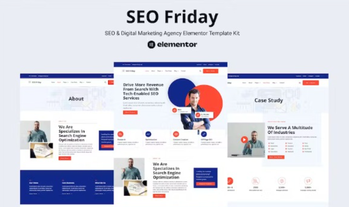 SEO Friday – SEO & Digital Marketing Agency Elementor Pro Template