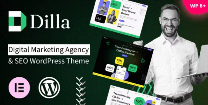 Dilla - Modern SEO & Digital Agency WordPress Theme