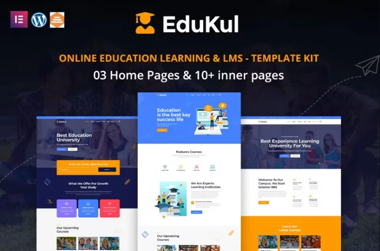 Edukul – Online Learning & Education Template