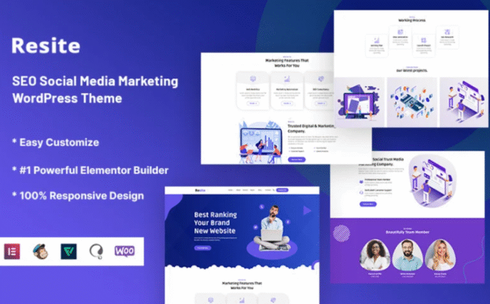 Resite – SEO Social Media Marketing WordPress Theme