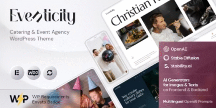 Eventicity – Catering & Event Agency WordPress Theme