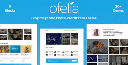 Ofelia Travel Personal Blog Theme