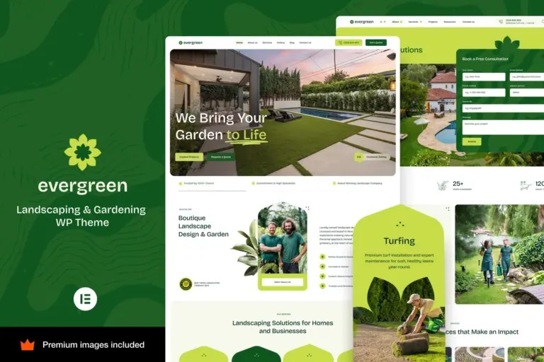 EverGreen - Paisajismo Jardinería WordPress Tema EverGreen - Paisajismo Jardinería WordPress Tema