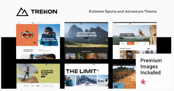 TrekOn – Extreme Sports and Adventure Theme