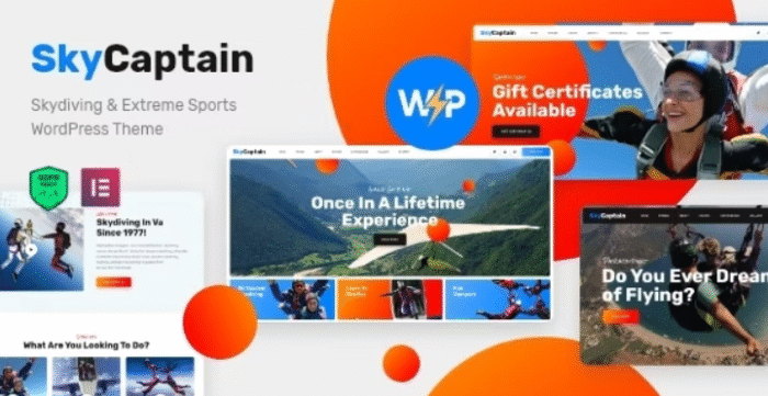 SkyCaptain | Skydiving & Extreme Sports WordPress Theme