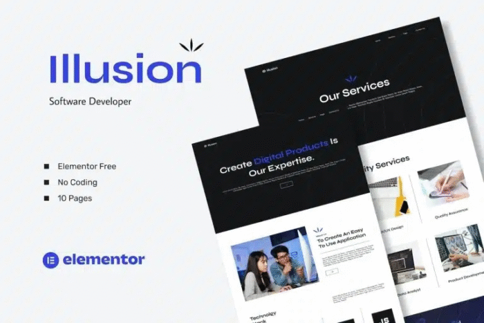 Illusion Software Elementor Template Kit