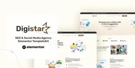Digistar SEO Agency Elementor Template Kit
