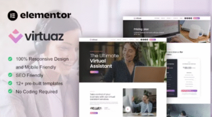 Virtuaz – Virtual Assistant Business Elementor Template