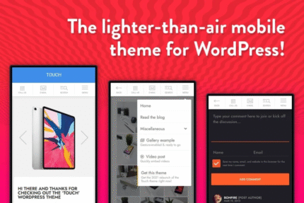 TOUCH: A Lighter-than-air WordPress Mobile Theme