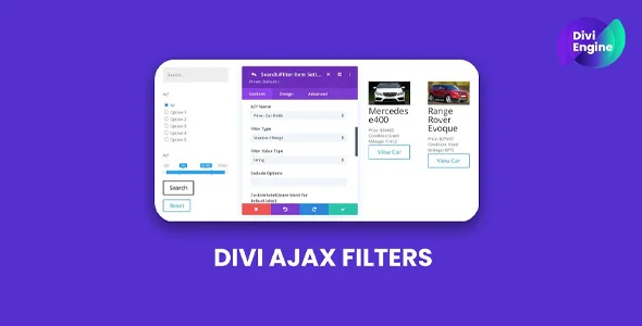Divi Ajax Filter Plugin Divi Ajax Filter Plugin