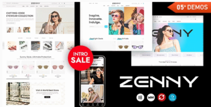 Zenny – Eyewear & Glasses Elementor WooCommerce WordPress Theme