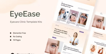 EyeEase Eyecare Clinic Elementor Template Kits