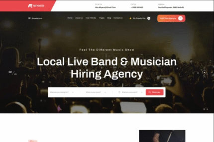 Miyaco – Music And Event WordPress Theme