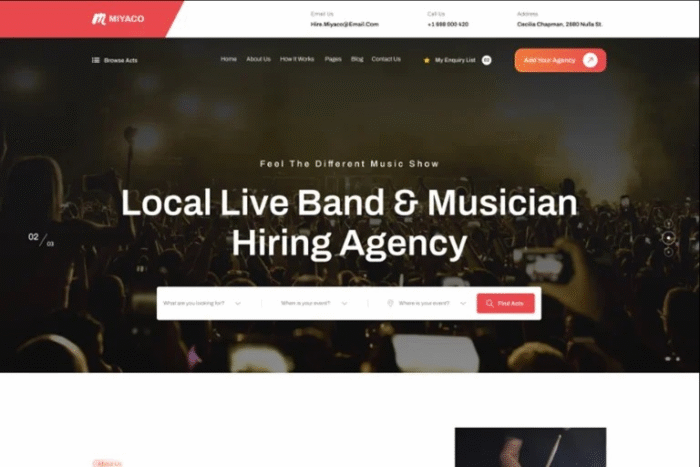 Miyaco – Music And Event WordPress Theme
