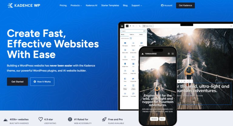 Kadence WP: Tema versátil para WordPress
