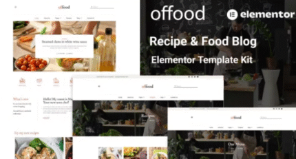 Offood – Recipe & Food Blog Elementor Template