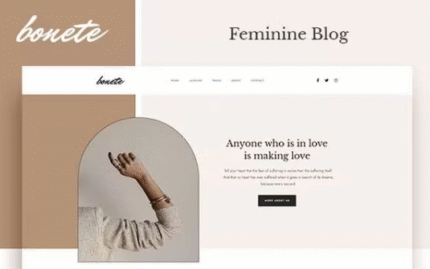 Bonete – Feminine Blog Elementor Template