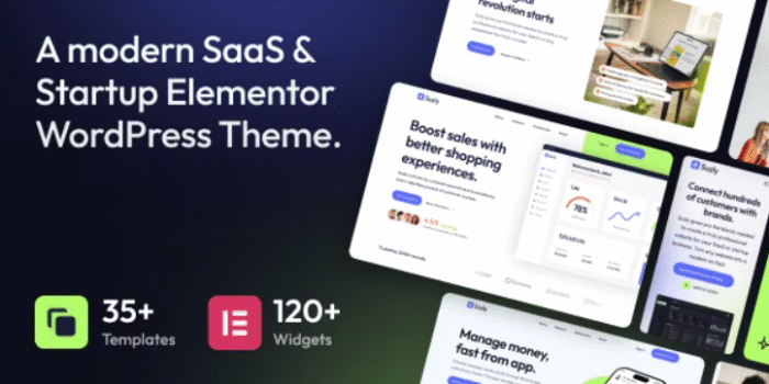 Suzly – SaaS & Startup Elementor WordPress Theme