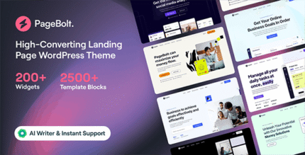 Grogin: Power Your Online Grocery Store Grogin is a responsive WooCommerce WordPress theme for grocery stores and organic food shops. It’s perfect for online supermarkets, food delivery, and multivendor markets. With Grogin, build a professional website in hours. No technical skills are needed.[](https://themeforest.net/item/grogin-grocery-store-woocommerce-wordpress-theme/50297090) Built for Grocery and Food Retail Grogin supports a range of businesses, from grocery stores to agriculture markets. It offers tools for product filters, categories, and seamless shopping. Engage customers with a user-friendly design that showcases your products.[](https://klbtheme.com/grogin/intro/) Easy Setup with Powerful Features Create your store effortlessly with Grogin’s one-click demo import. It integrates with Elementor and WooCommerce for smooth customization. Features like infinite scroll and location filters enhance the shopping experience.[](https://klbtheme.com/grogin/intro/) Why Choose Grogin? Grocery-Focused: Ideal for supermarkets, organic shops, and food businesses. Responsive Design: Looks great on all devices for a seamless experience. Easy Customization: Build a unique store with Elementor and WooCommerce. Advanced Features: Includes product filters, infinite scroll, and multivendor support. PageBolt – Landing Page WordPress Theme