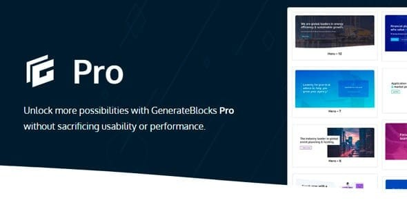 Plugin GenerateBlocks Pro Plugin GenerateBlocks Pro