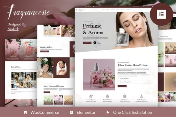 Fragrancerie – Perfume & Cosmetic Shop Elementor Pro Template