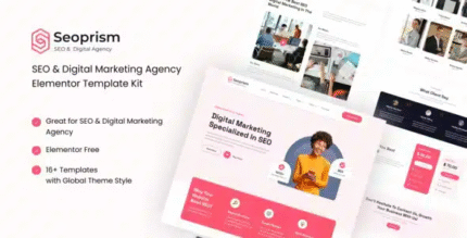 Seoprism SEO and Digital Agency Elementor Kit