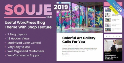 Souje – Personal WordPress Blog Theme