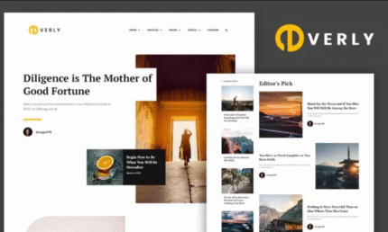 Everly – Blog & Magazine Elementor Template