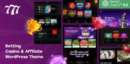 777 – Betting, Casino & Affiliate WordPress Theme