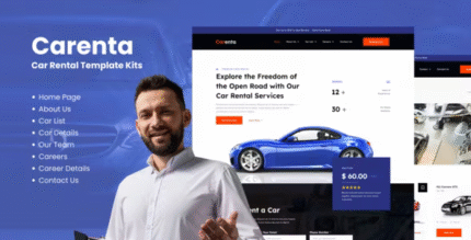 Carenta Car Rental Elementor Template Kits