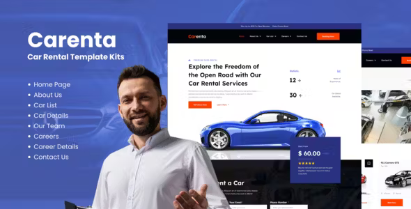 Carenta Car Rental Elementor Template Kits