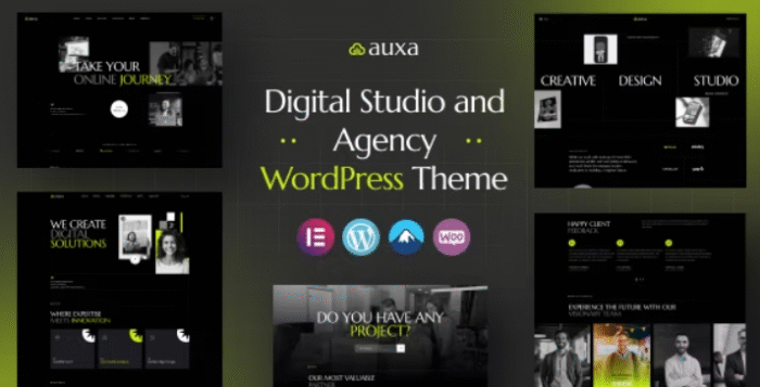 Auxa – Digital Studio and Agency WordPress Theme