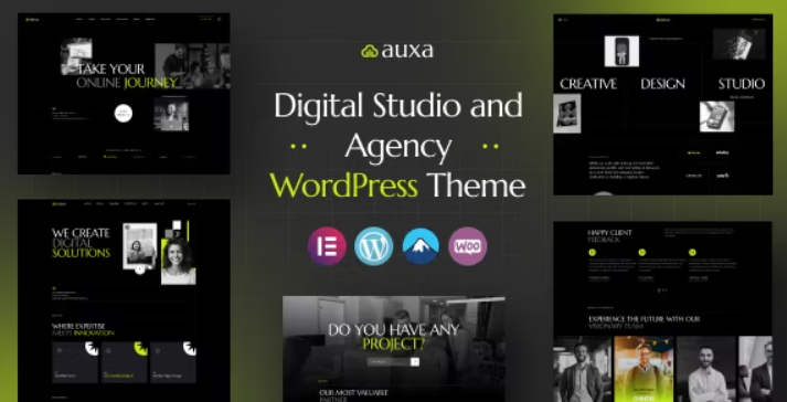 Auxa – Digital Studio and Agency WordPress Theme