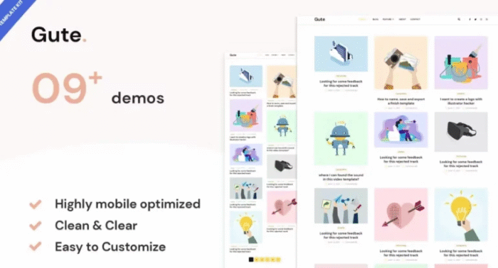 Gute | Minimalist Blog WordPress Theme
