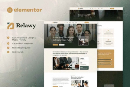 Relawy - Law Firm & Attorney Elementor Template Kit
