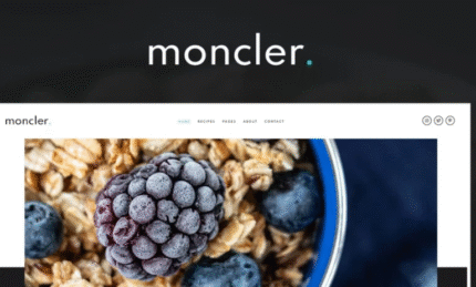 Moncler – Food Blog Elementor Template
