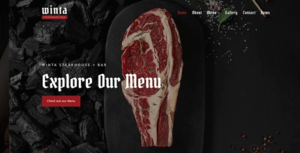 Winta – Steakhouse Restaurant WordPress Theme