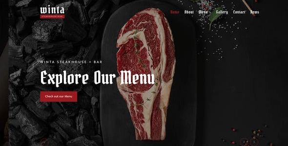 Winta – Steakhouse Restaurant WordPress Theme Winta – Steakhouse Restaurant WordPress Theme